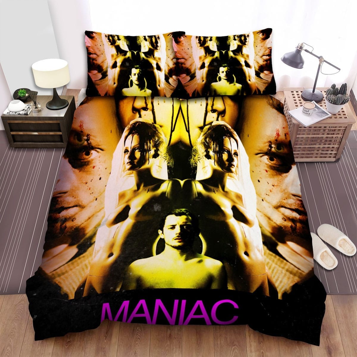 Maniac Movie Poster 4 Bedding Sets Duvet Cover, Flatsheet, Pillowcase For Your Lover
