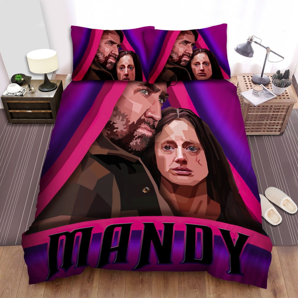 Mandy (I) Movie Art Decorative Bedding Sets with Duvet Cover, Flatsheet, Pillowcases