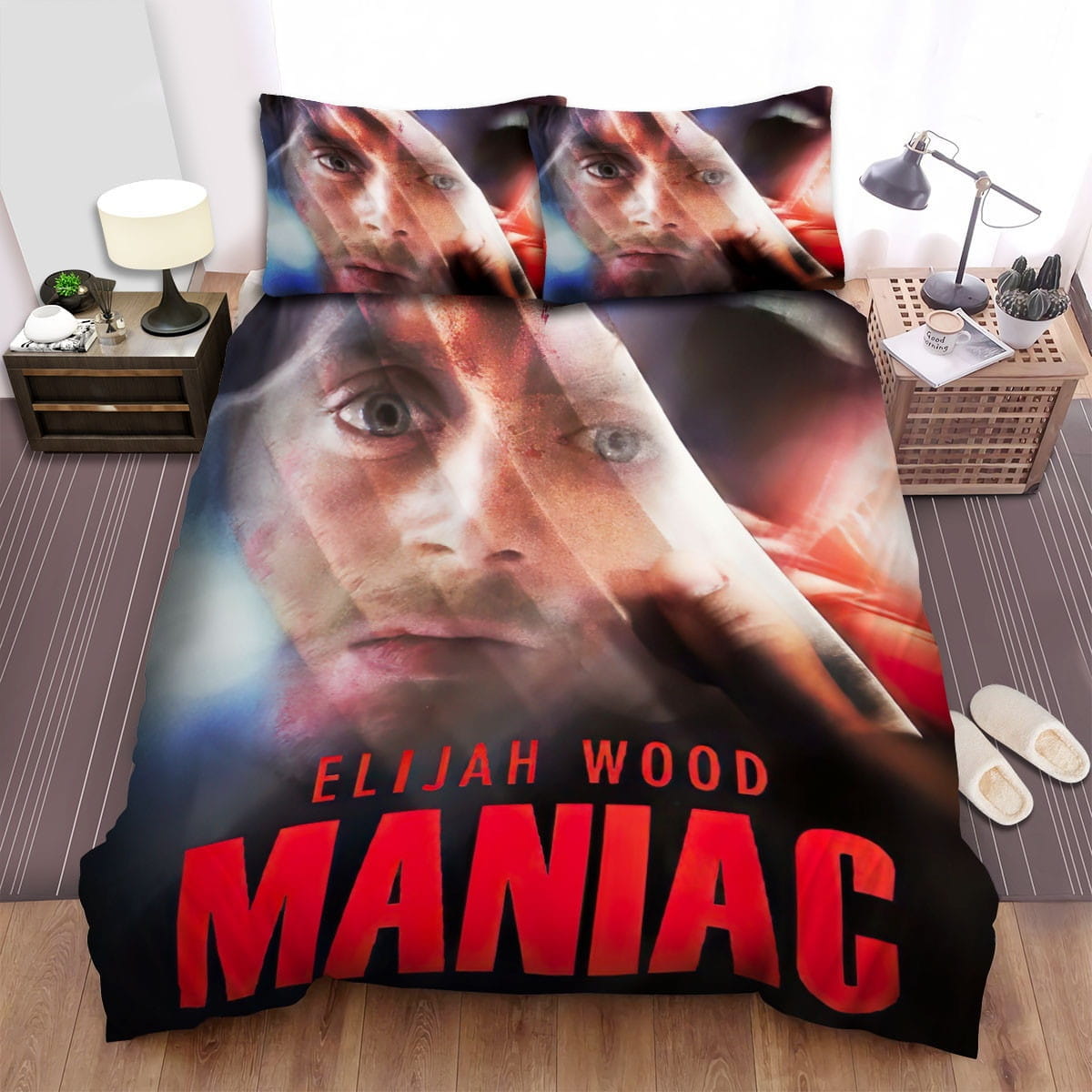 Maniac Movie Poster 4 Bedding Sets, Flatsheet Gift For Christmas, Thanksgiving, Halloween