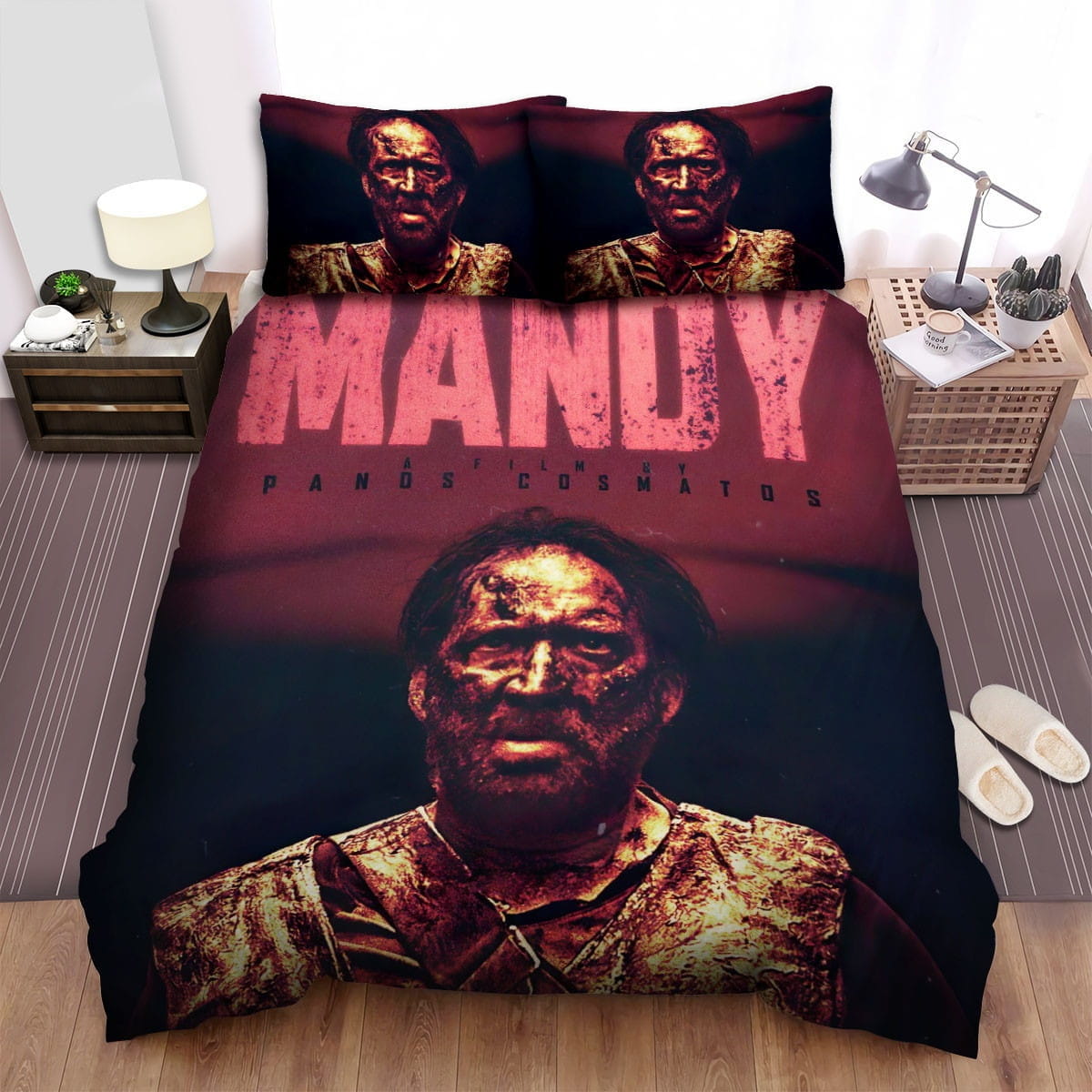 Mandy (I) Red Movie Poster Bedding Sets, Flatsheet Gift For Wife, Husband, Besties