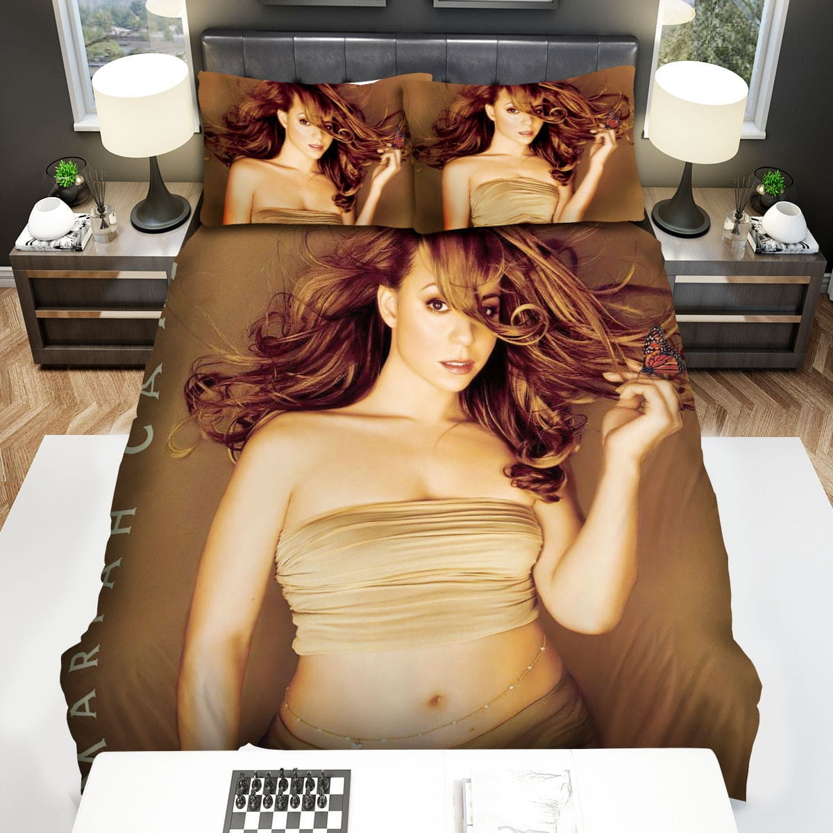 Mariah Carey Butterfly Bedding Sets, Flatsheet Gift For Christmas, Thanksgiving, Halloween
