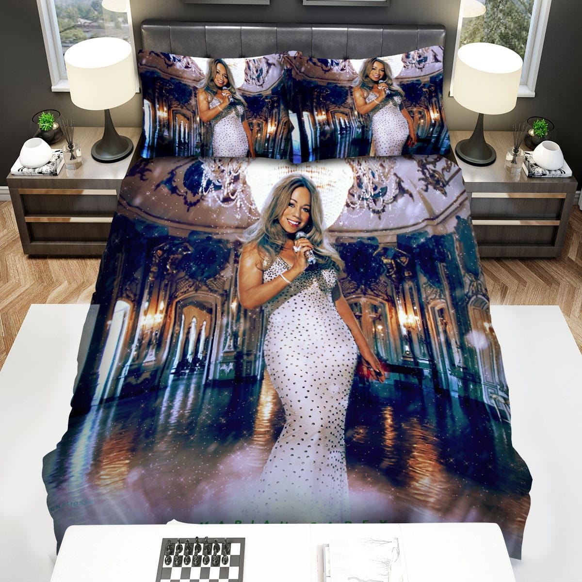 Mariah Carey Bedding Set, Gift For Christmas, Birthday, Thanksgiving