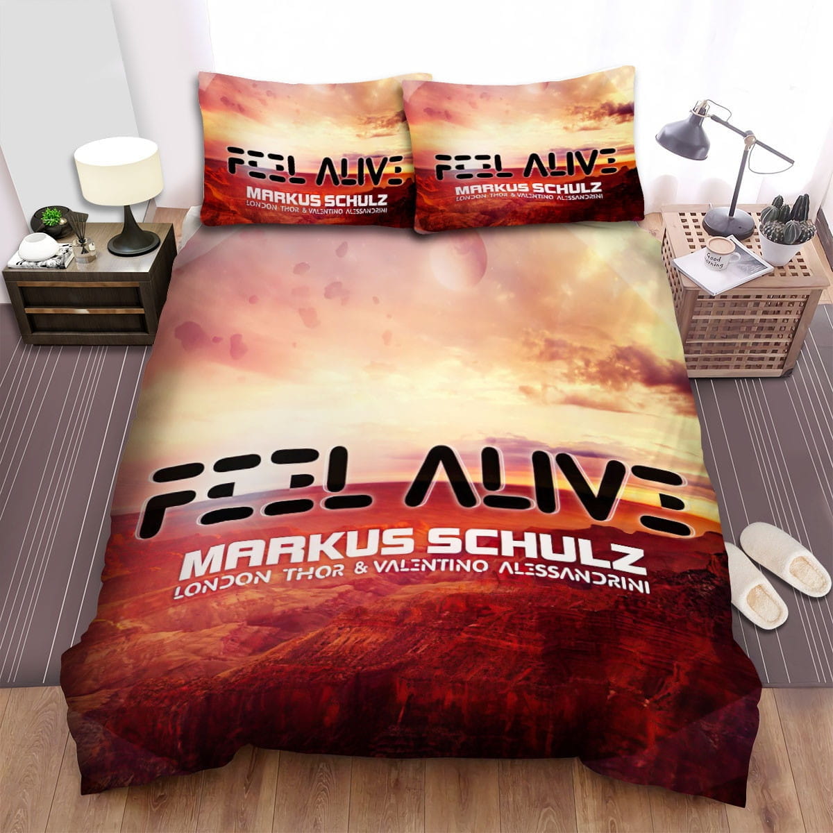 Markus Schulz Feel Alive Bedding Sets Duvet Cover, Flatsheet, Pillowcase For Your Lover