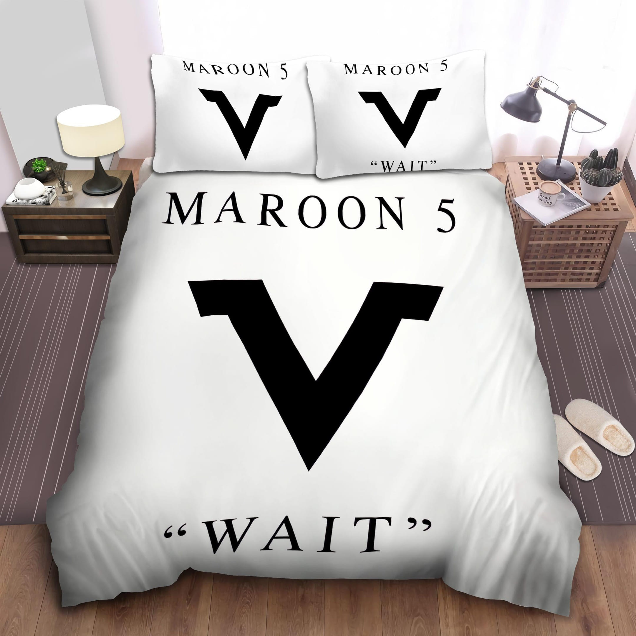 Maroon 5 Wait Bedding Sets Duvet Cover, Flatsheet, Pillowcases Perfect Gift For Fans