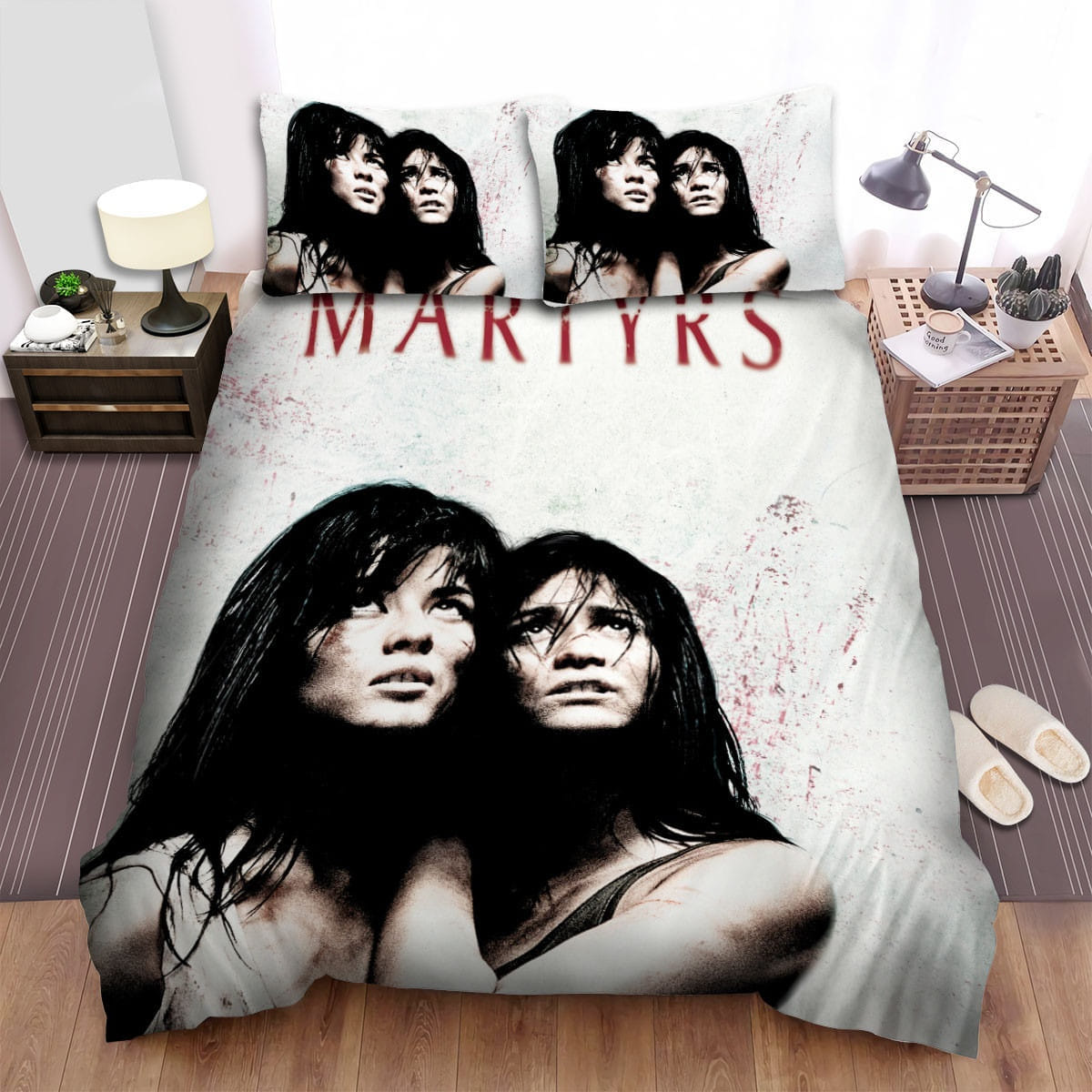 Martyrs White Bedding Sets, Flatsheet Gift For Christmas, Thanksgiving, Halloween