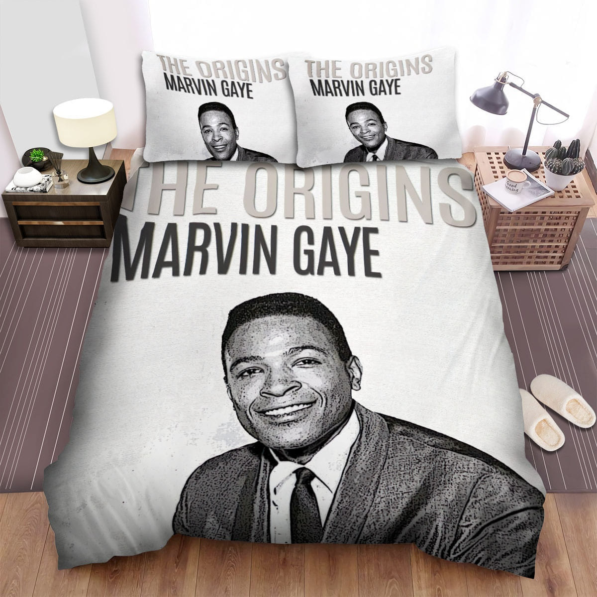 Marvin Gaye The Origins Bedding Sets, Flatsheet Gift For Wife, Husband, Besties