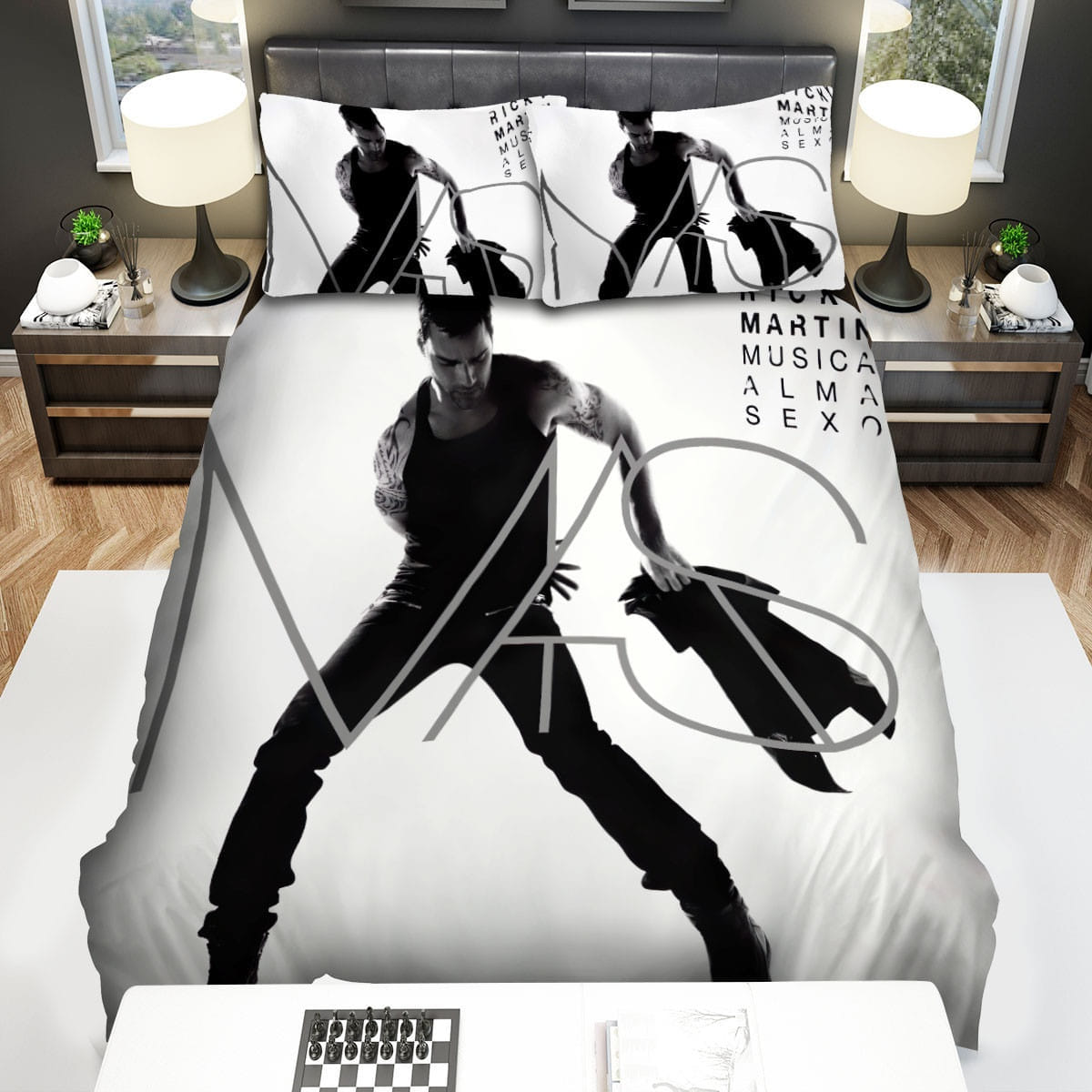 Mas Ricky Martin Bedding Set, Gift For Christmas, Birthday, Thanksgiving