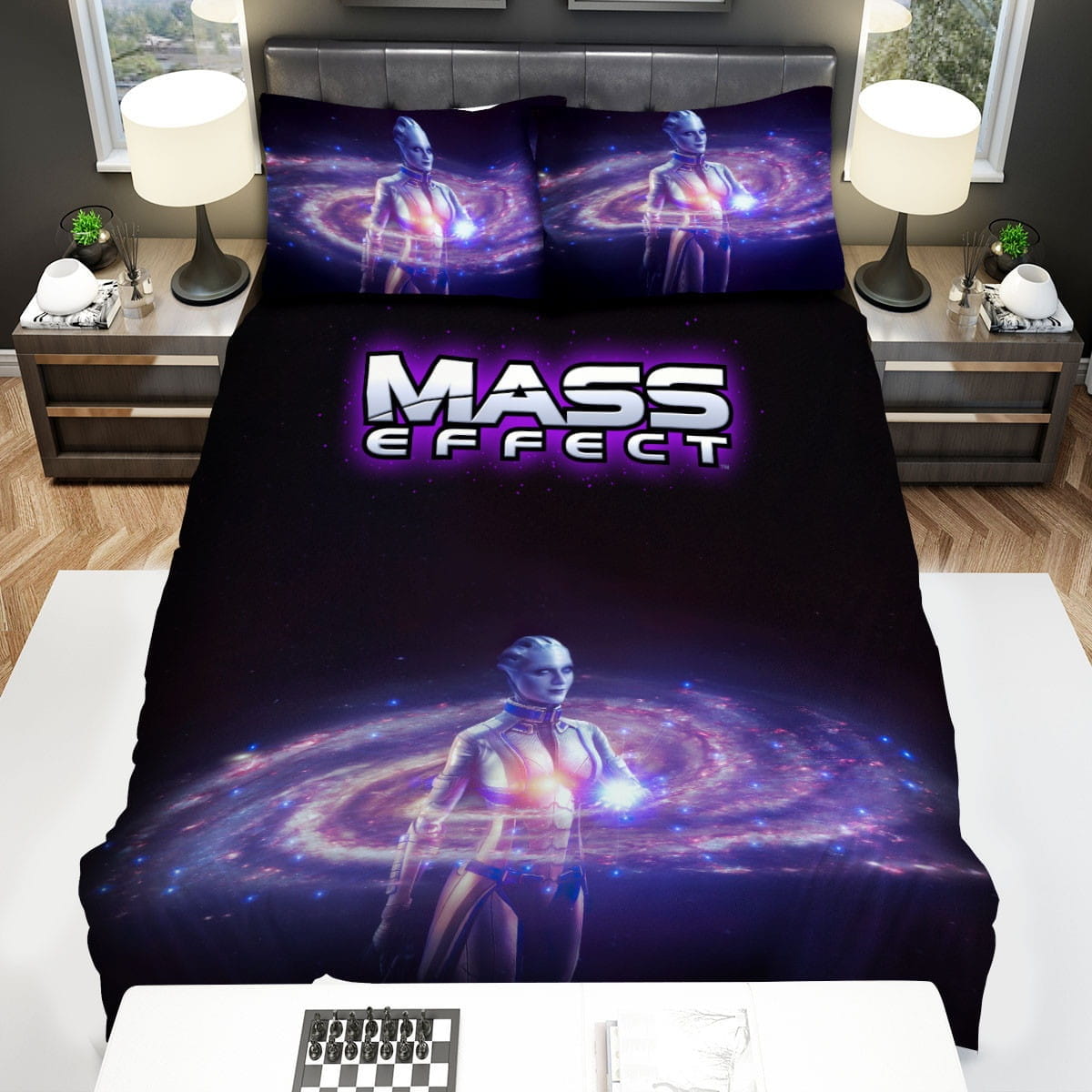 Mass Effect Liara Galaxy Bedding Sets Duvet Cover, Flatsheet, Pillowcases For Every Bedroom