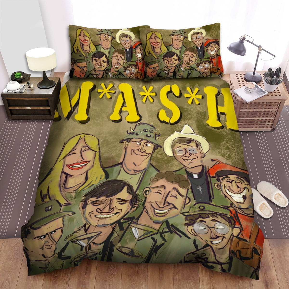 M*A*S*H Movie Art 2 Bedding Sets, Flatsheet Gift For Christmas, Thanksgiving, Halloween