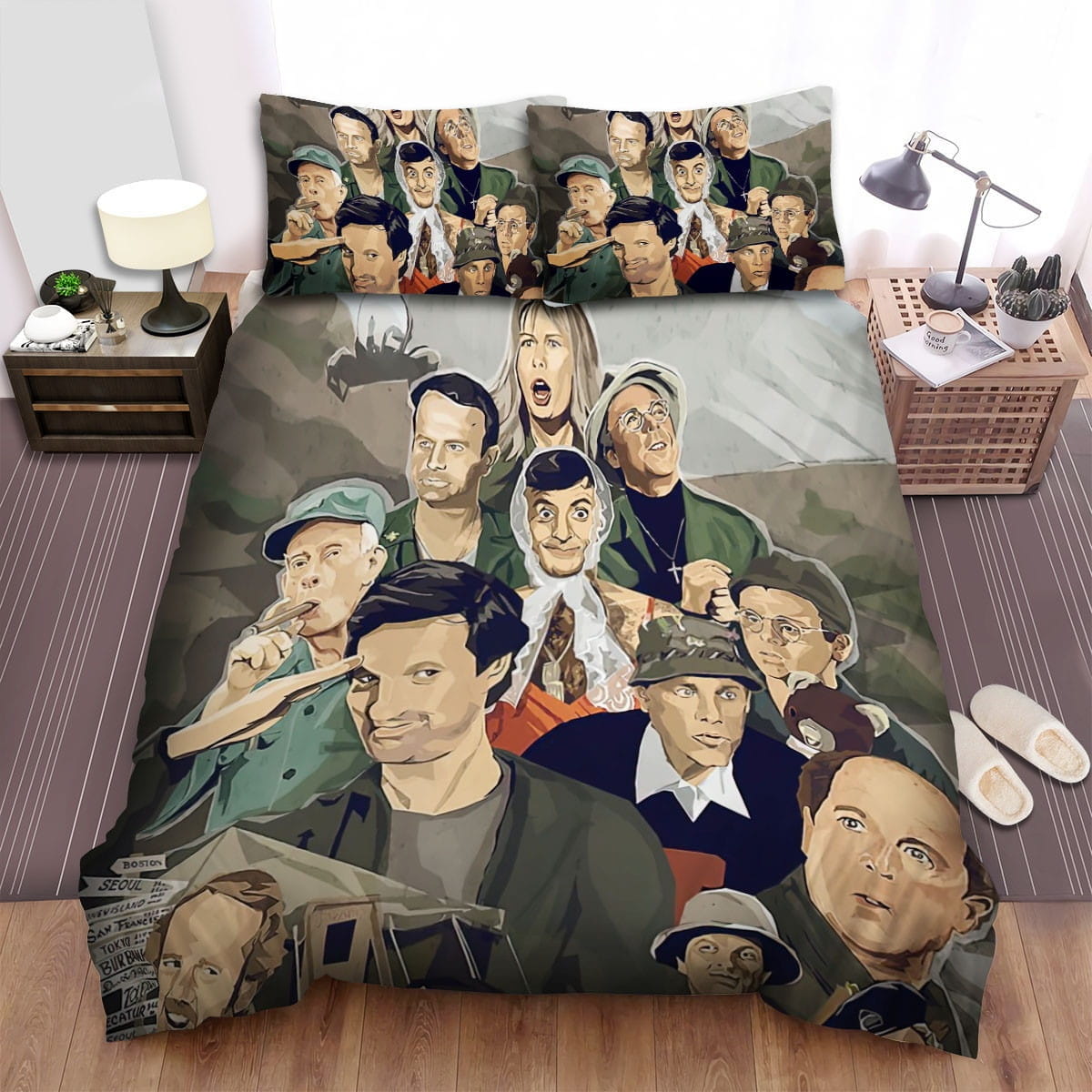 M*A*S*H Movie Art 3 Bedding Sets Duvet Cover, Flatsheet, Pillowcase For Your Lover