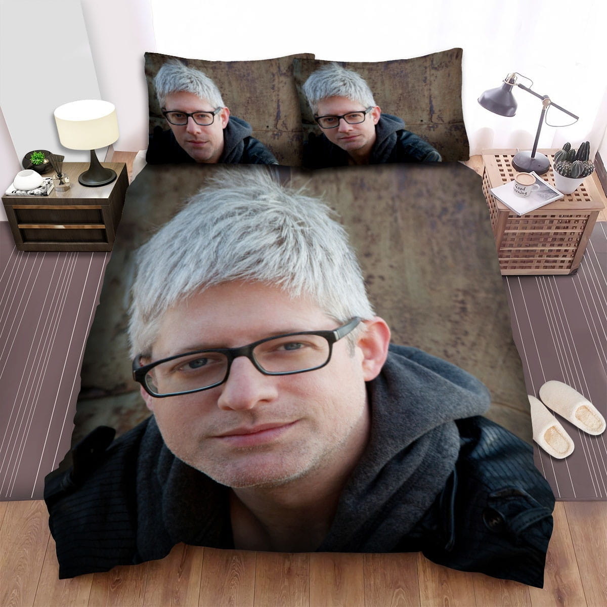 Matt Meher Beard Bedding Sets, Flatsheet Gift For Christmas, Thanksgiving, Halloween