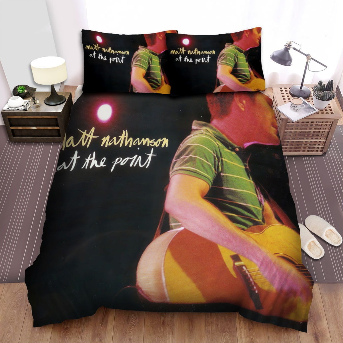 Matt Nathanson Guitar Bedding Sets, Flatsheet Gift For Christmas, Thanksgiving, Halloween