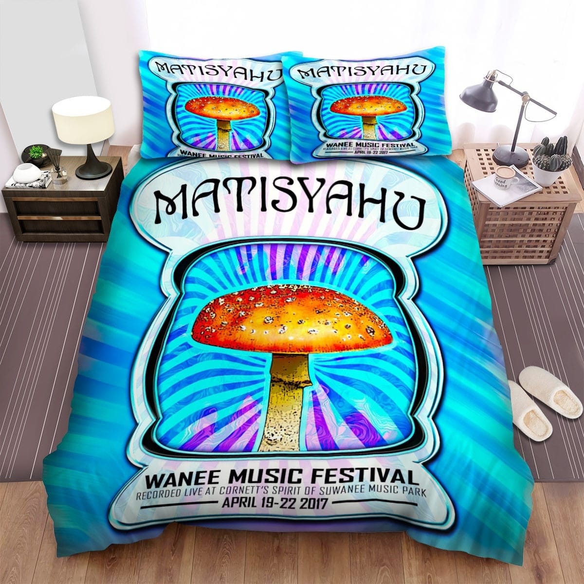 Matisyahu Mushroom Bedding Sets Duvet Cover, Flatsheet, Pillowcases For Every Bedroom