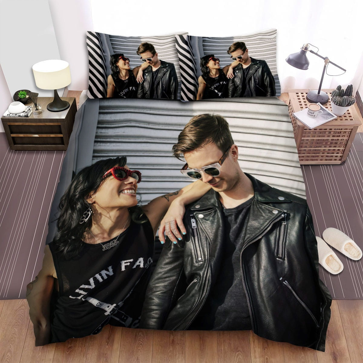 Matt And Kim Photo 3 Bedding Sets Duvet Cover, Flatsheet, Pillowcases Perfect Gift For Fans