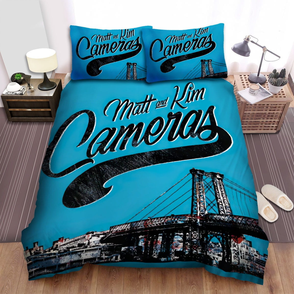 Matt And Kim Cameras Bedding Sets Duvet Cover, Flatsheet, Pillowcases For Every Bedroom