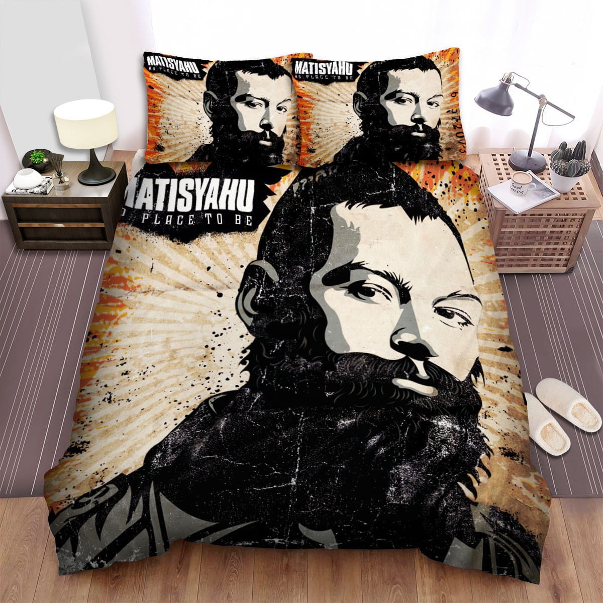 Matisyahu No Place To Be Bedding Sets Duvet Cover, Flatsheet, Pillowcases Perfect Gift For Fans