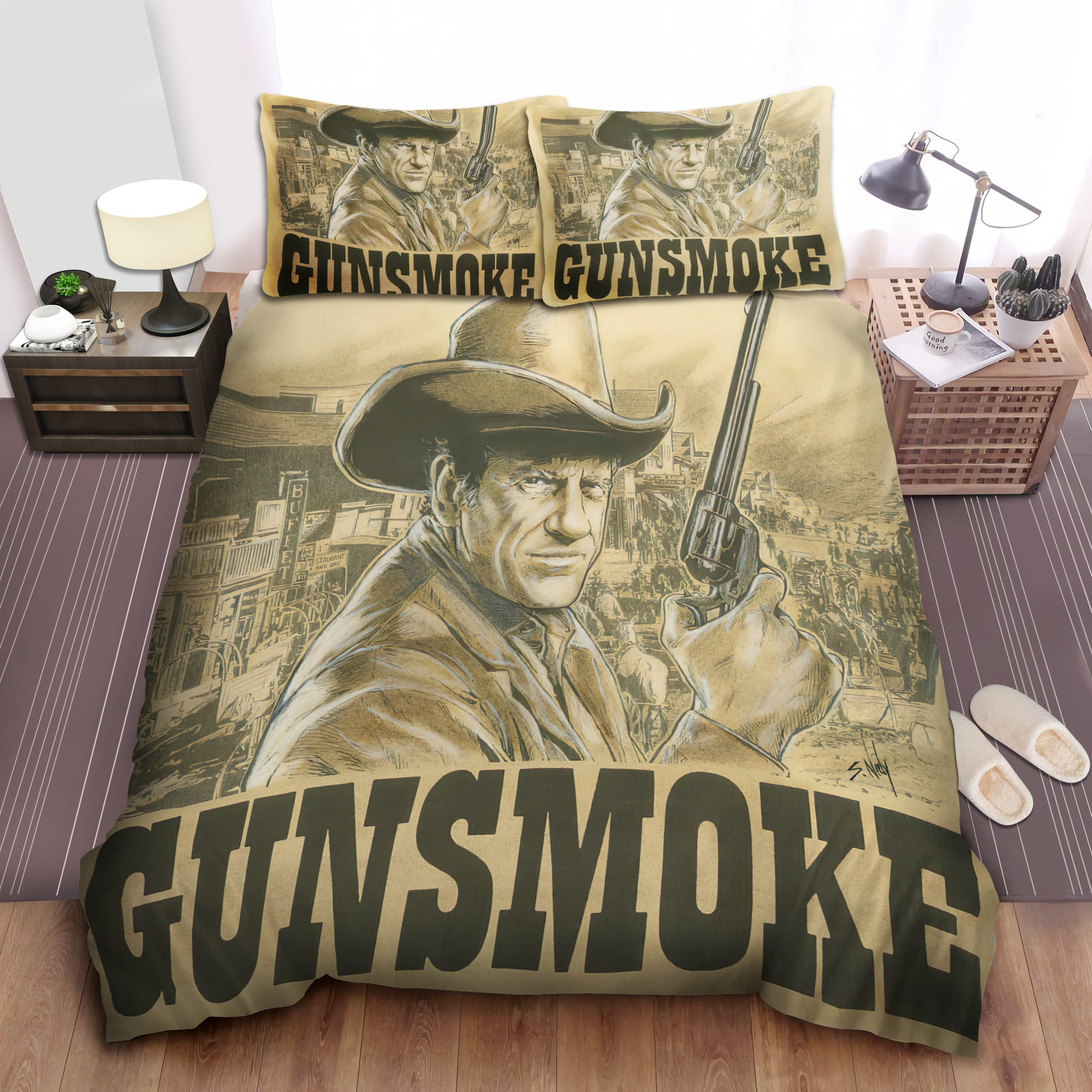 Matt Dillon And Gun Bedding Sets, Flatsheet Gift For Wife, Husband, Besties