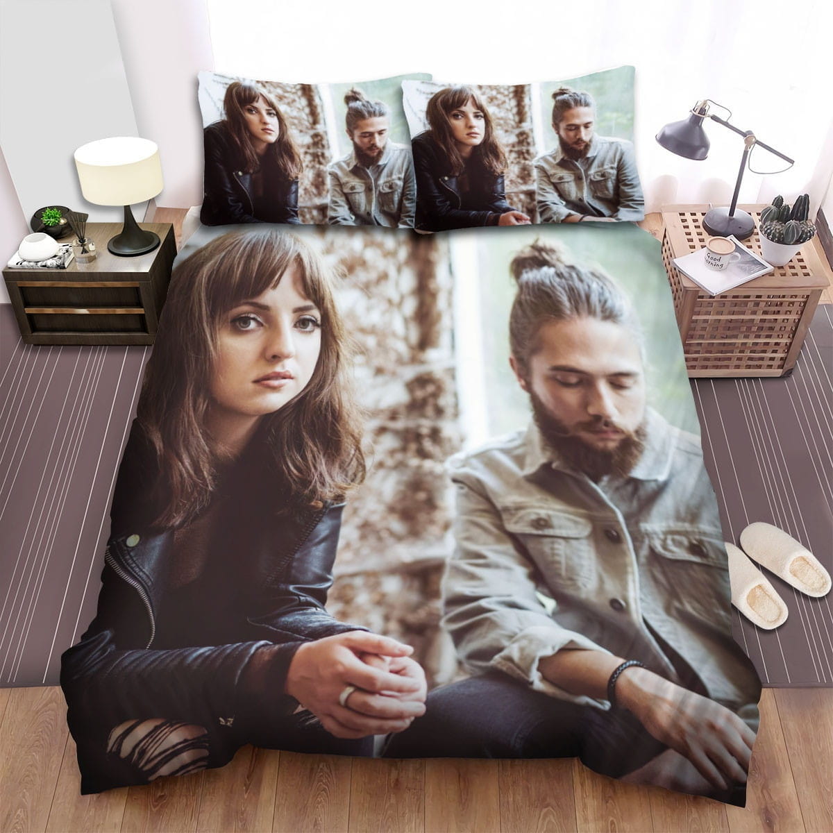 Meadowlark Portrait Bedding Set, Gift For Christmas, Birthday, Thanksgiving