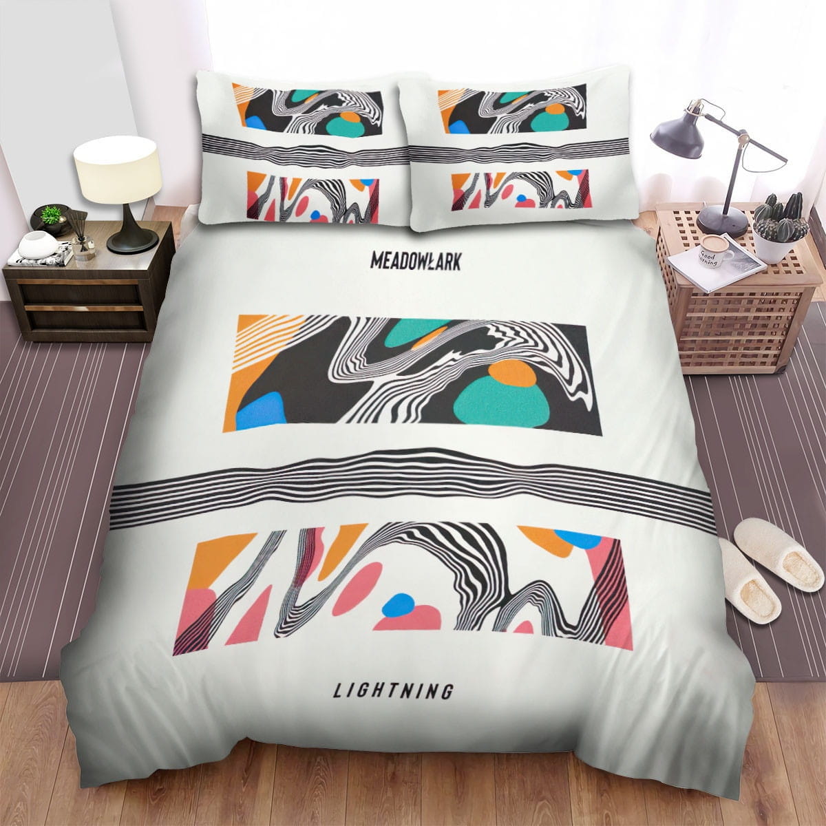 Meadowlark Lightning Bedding Sets Duvet Cover, Flatsheet, Pillowcase For Your Lover