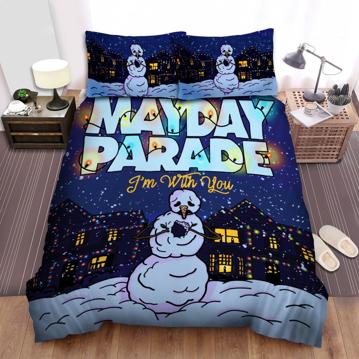 Mayday Parade Iam With You Bedding Sets Duvet Cover, Flatsheet, Pillowcases Perfect Gift For Fans