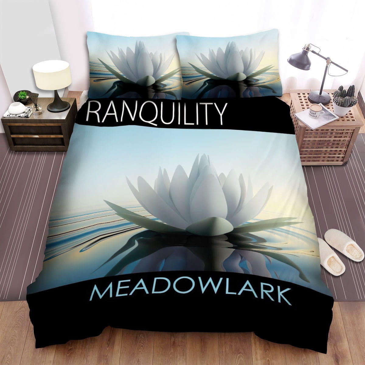 Meadowlark Tranquility Bedding Sets Duvet Cover, Flatsheet, Pillowcase For Your Lover