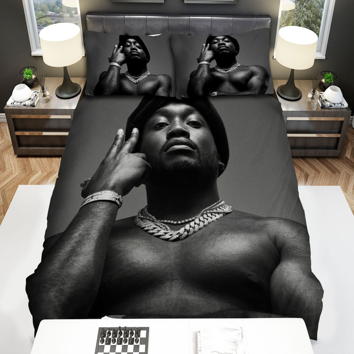 Meek Mill Decorative Bedding Sets with Duvet Cover, Flatsheet, Pillowcases