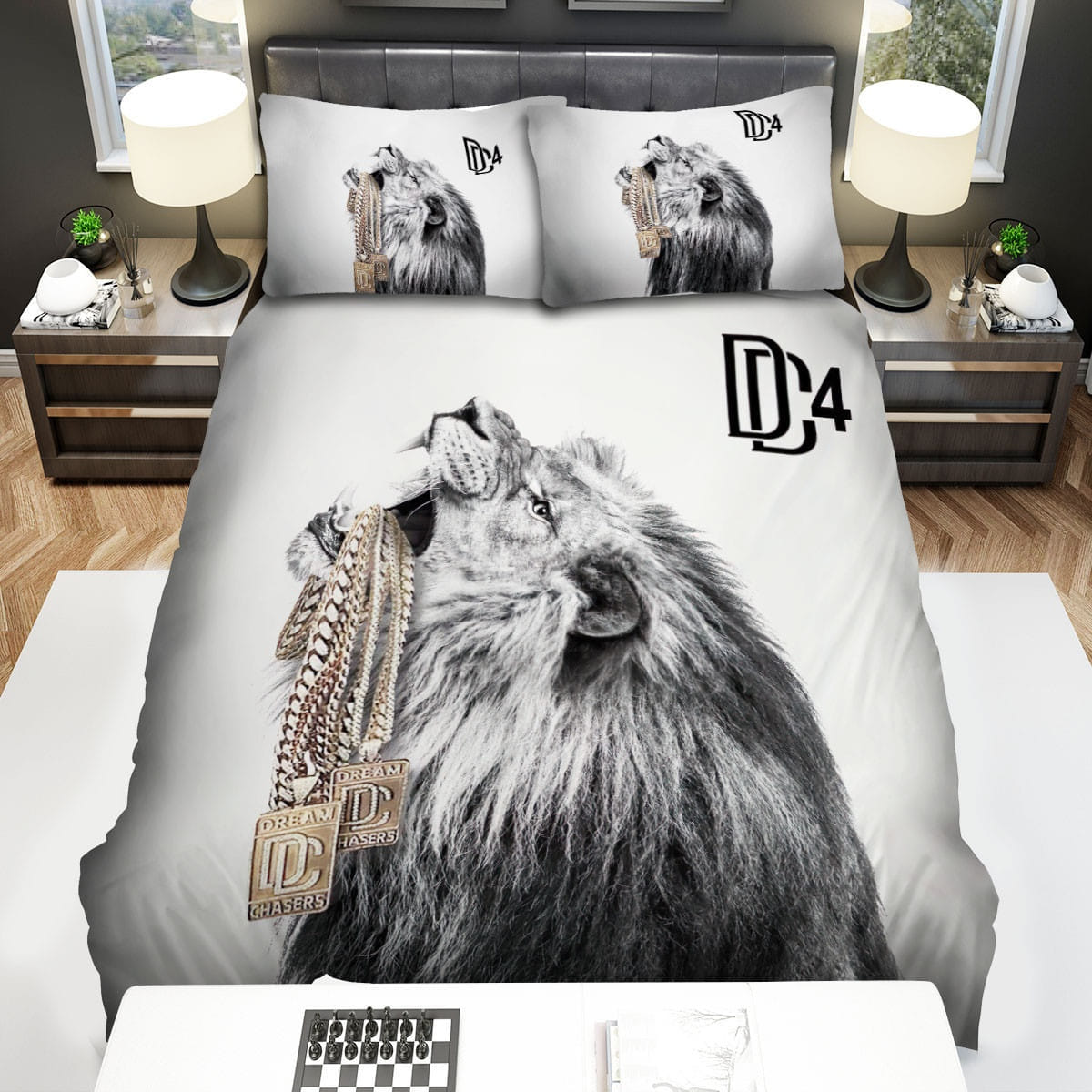Meek Mill Lion Decorative Bedding Sets with Duvet Cover, Flatsheet, Pillowcases