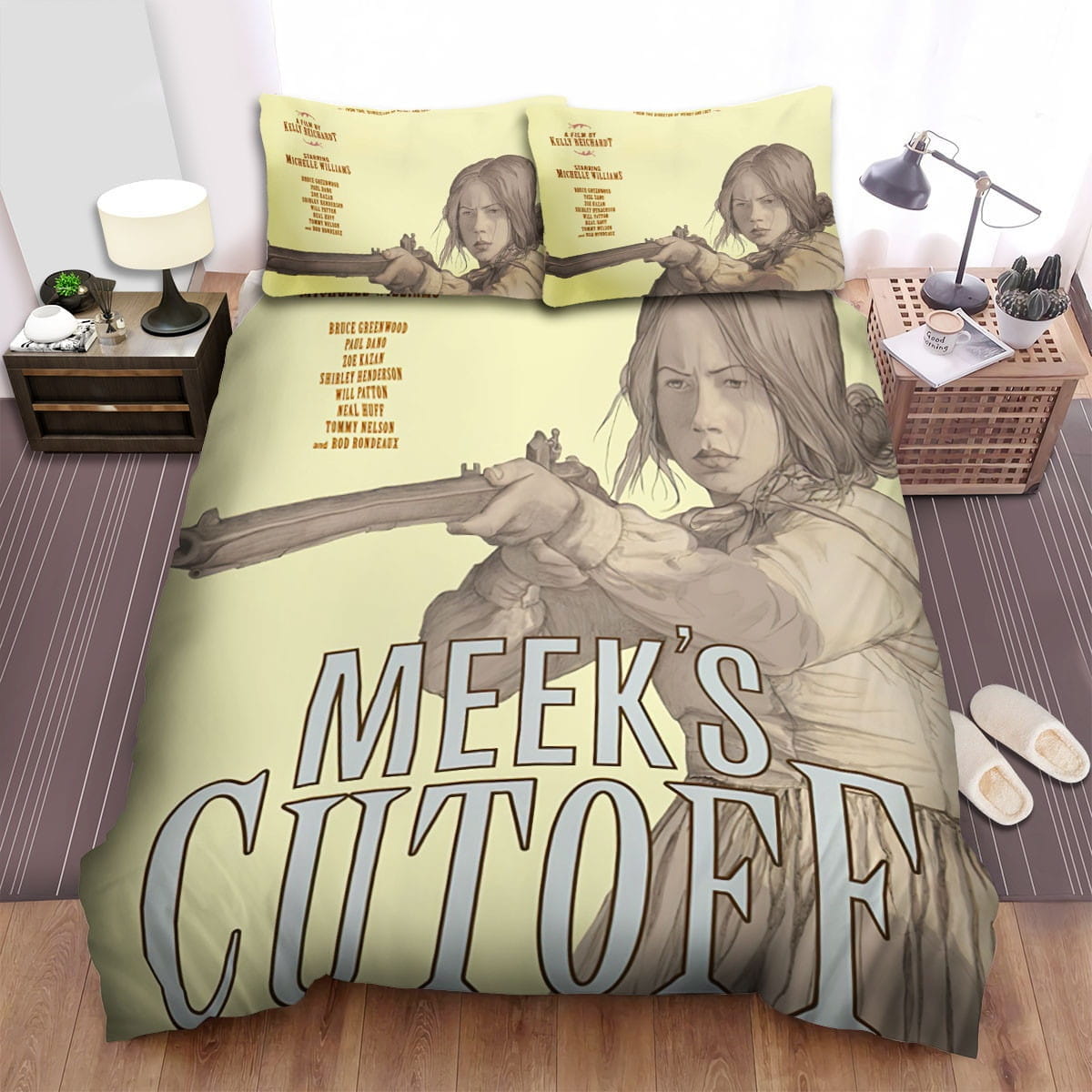 Meeks Cutoff Art Decorative Bedding Sets with Duvet Cover, Flatsheet, Pillowcases