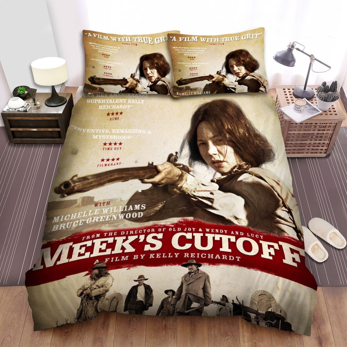 Meeks Cutoff Poster 3 Bedding Sets, Flatsheet Gift For Wife, Husband, Besties