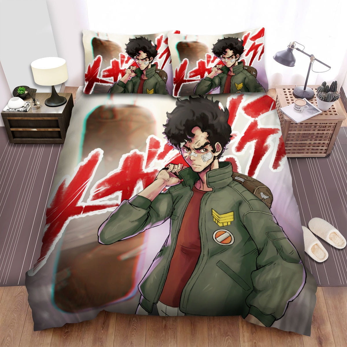 Megalo Box Joe Solo Poster Decorative Bedding Sets with Duvet Cover, Flatsheet, Pillowcases