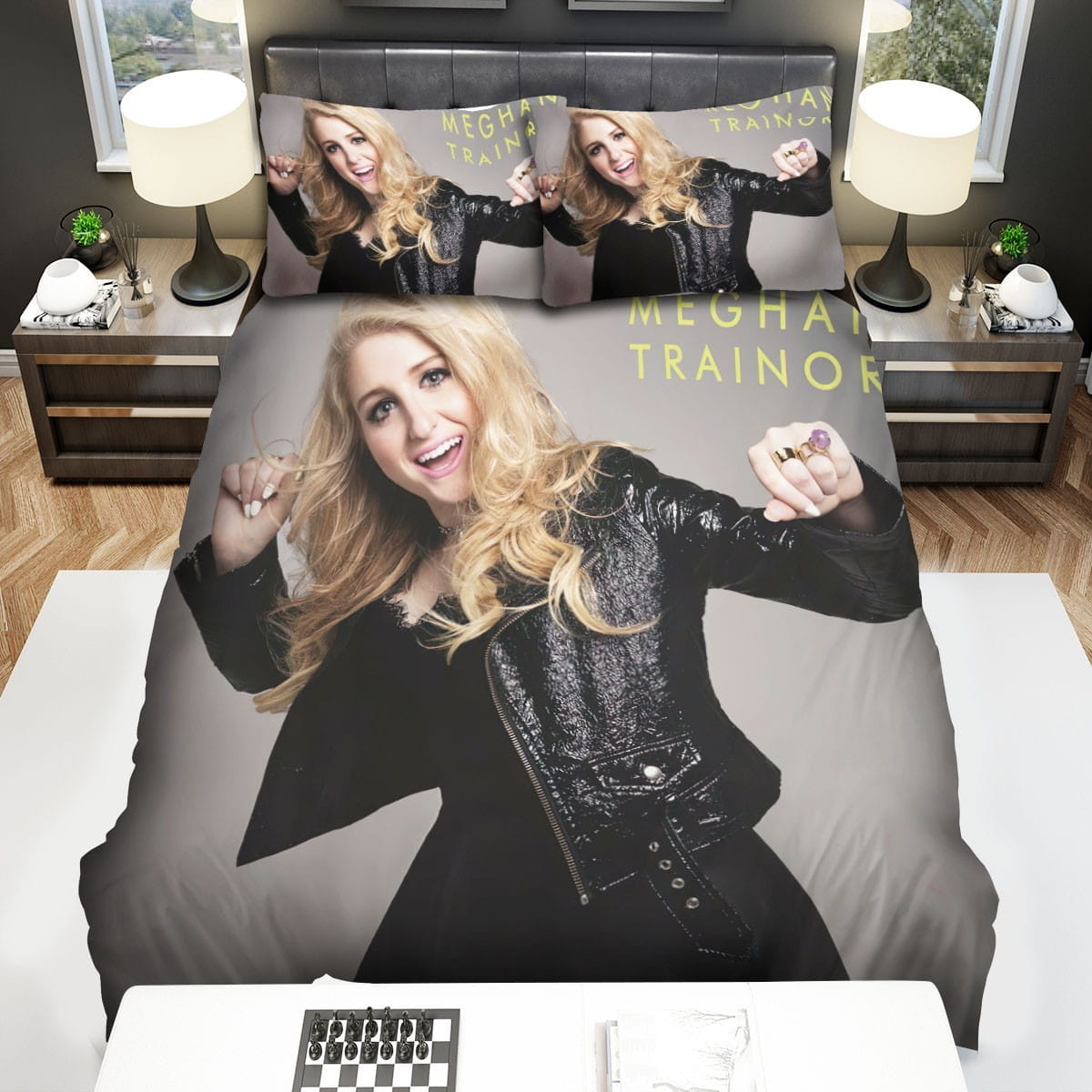 Meghan Trainor Sessions Bedding Sets, Flatsheet Gift For Christmas, Thanksgiving, Halloween