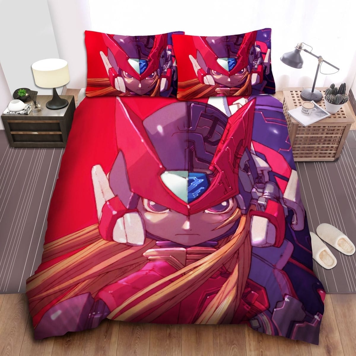 Mega Man Zero Art Bedding Sets Duvet Cover, Flatsheet, Pillowcases For Every Bedroom