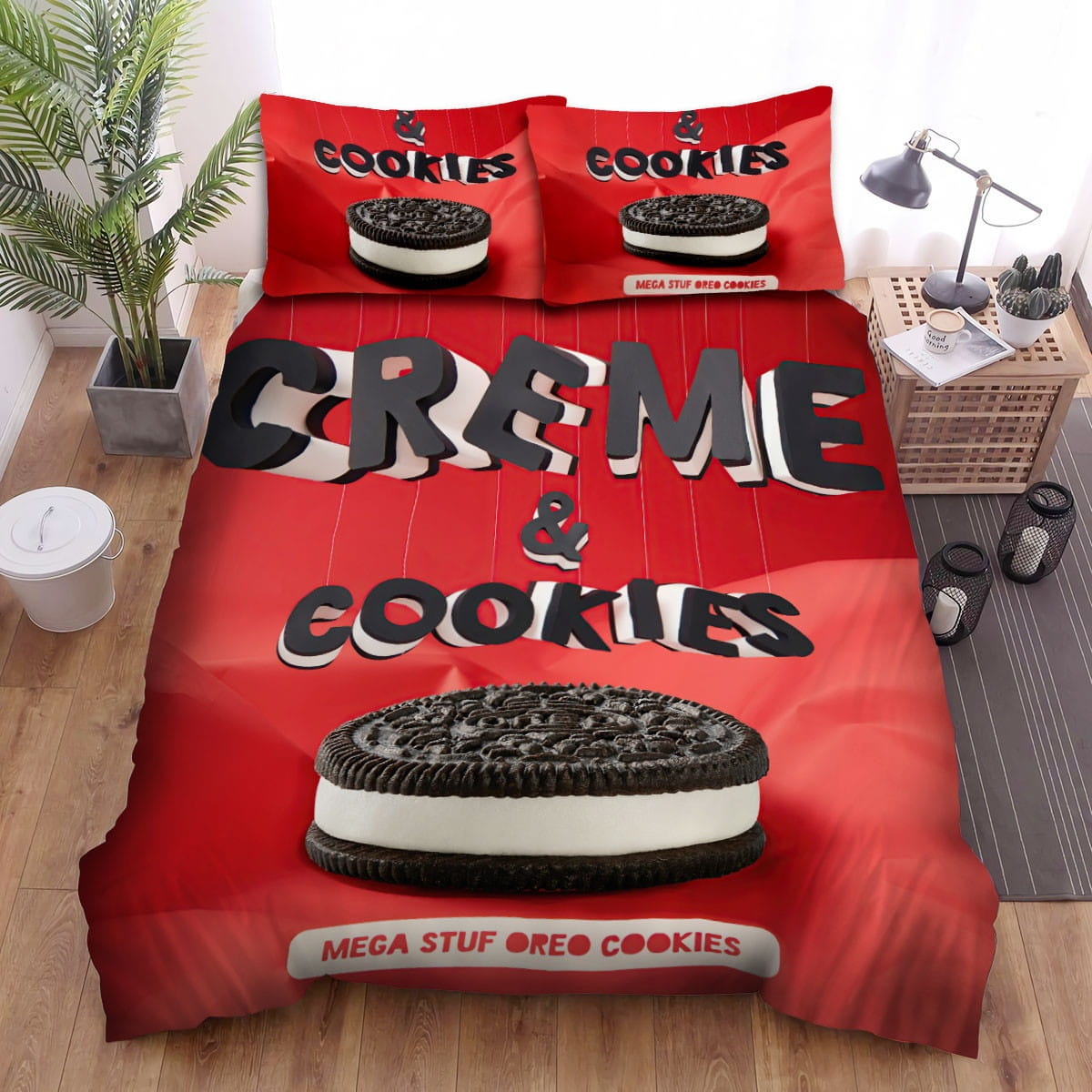 Mega Stuf Oreo Cookies Bedding Sets Duvet Cover, Flatsheet, Pillowcases Perfect Gift For Fans