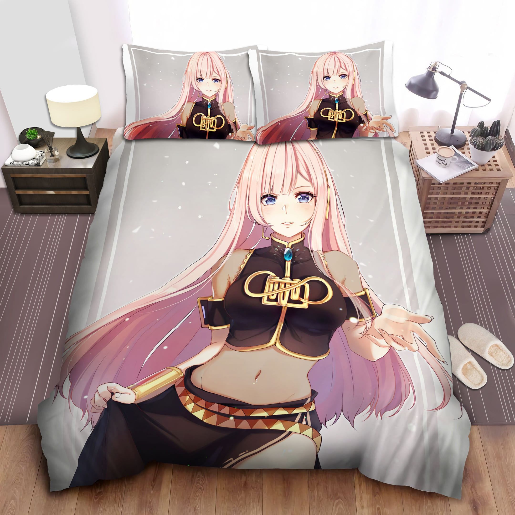 Megurine Luka 03 Decorative Bedding Sets with Duvet Cover, Flatsheet, Pillowcases