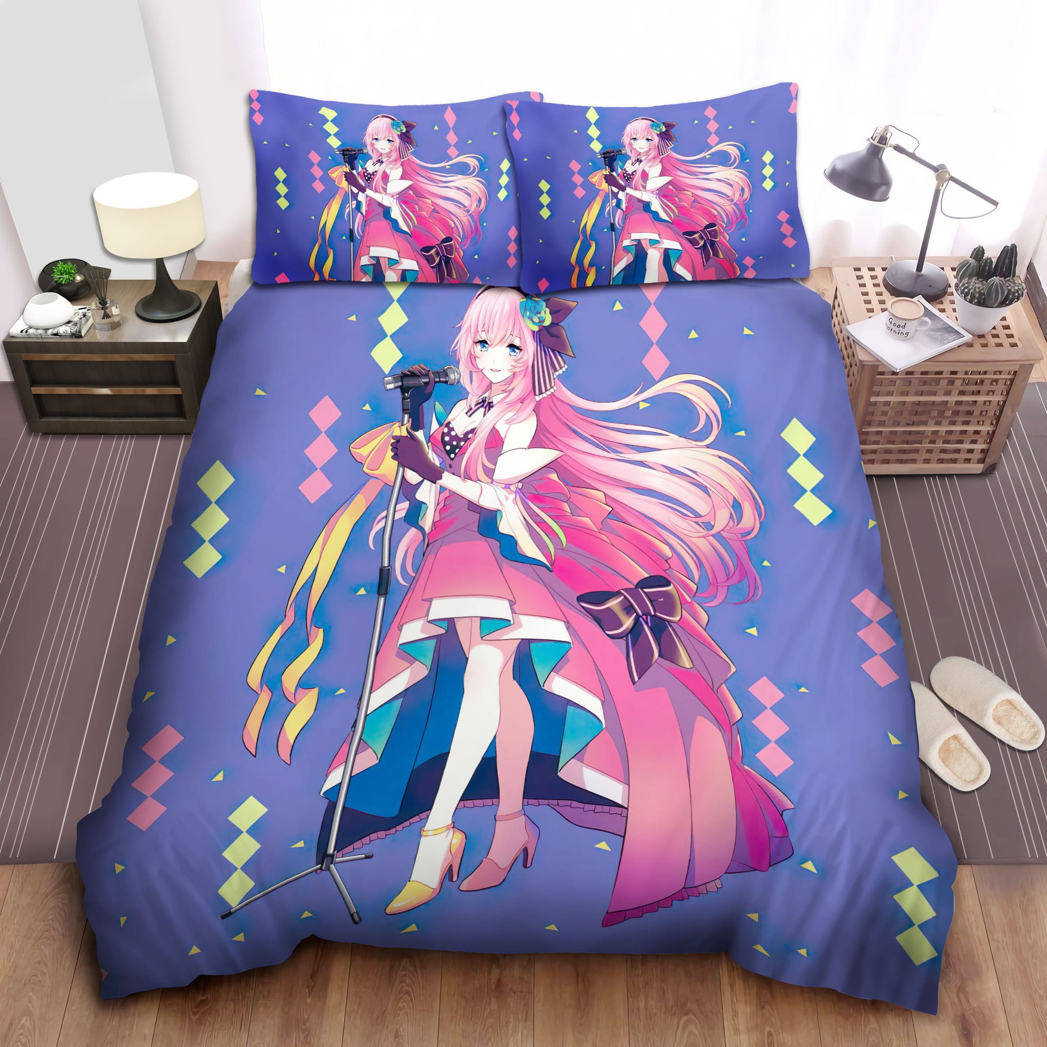 Megurine Luka Vocaloid Bedding Set, Gift For Christmas, Birthday, Thanksgiving