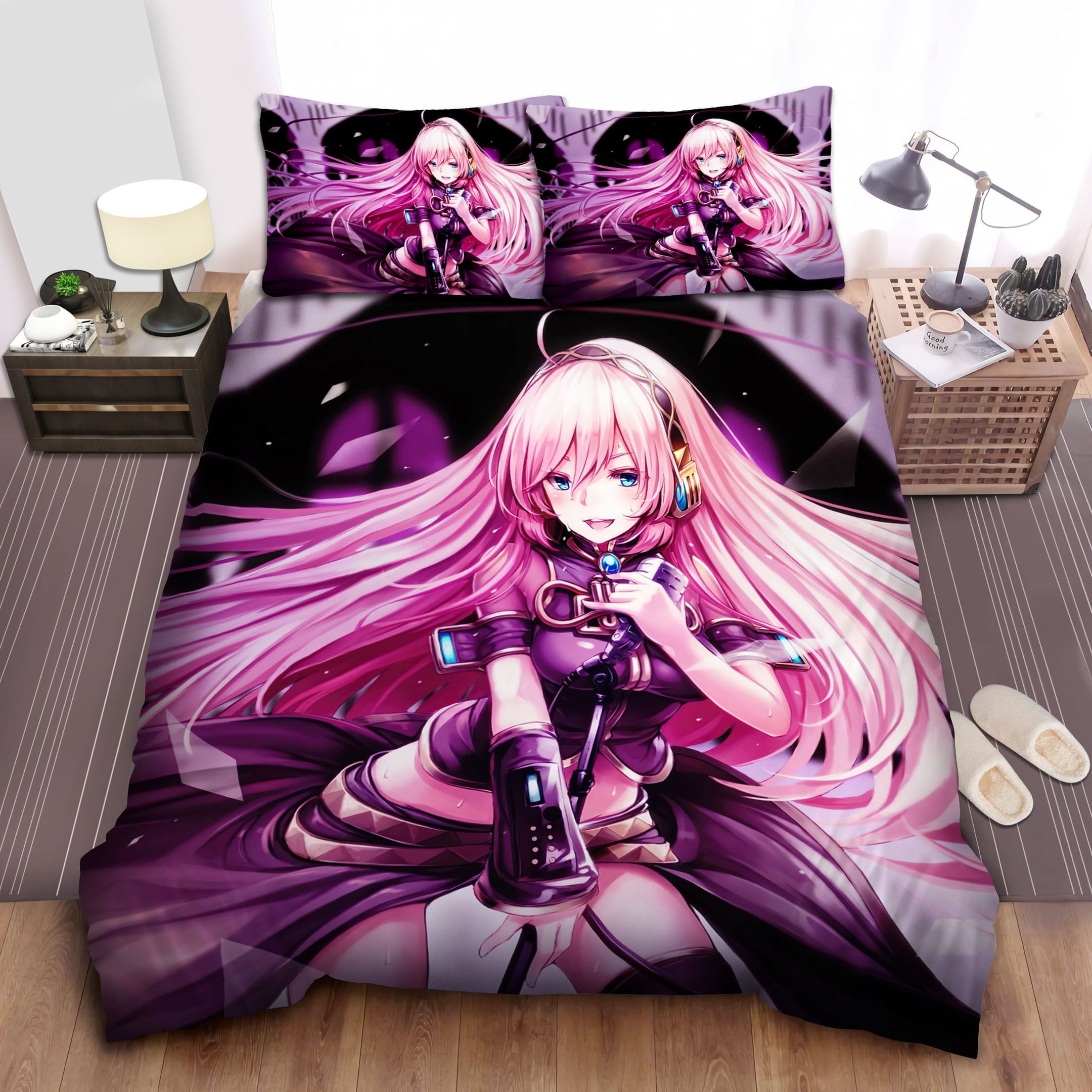 Megurine Luka Singing Bedding Sets Duvet Cover, Flatsheet, Pillowcase For Your Lover