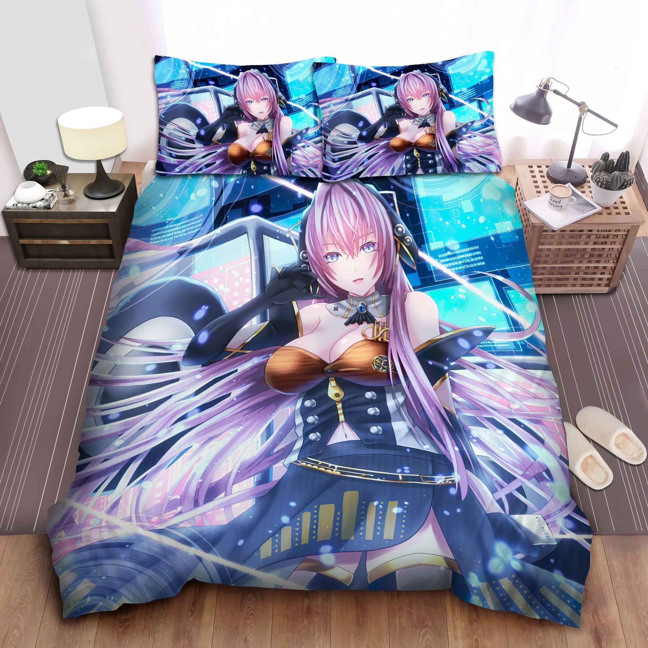 Megurine Luka Cyberpunk Bedding Sets Duvet Cover, Flatsheet, Pillowcase For Your Lover
