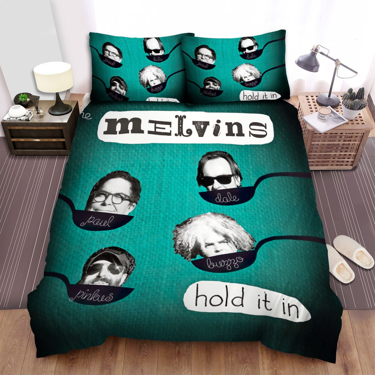 Melvins Spoon Bedding Sets Duvet Cover, Flatsheet, Pillowcases Perfect Gift For Fans