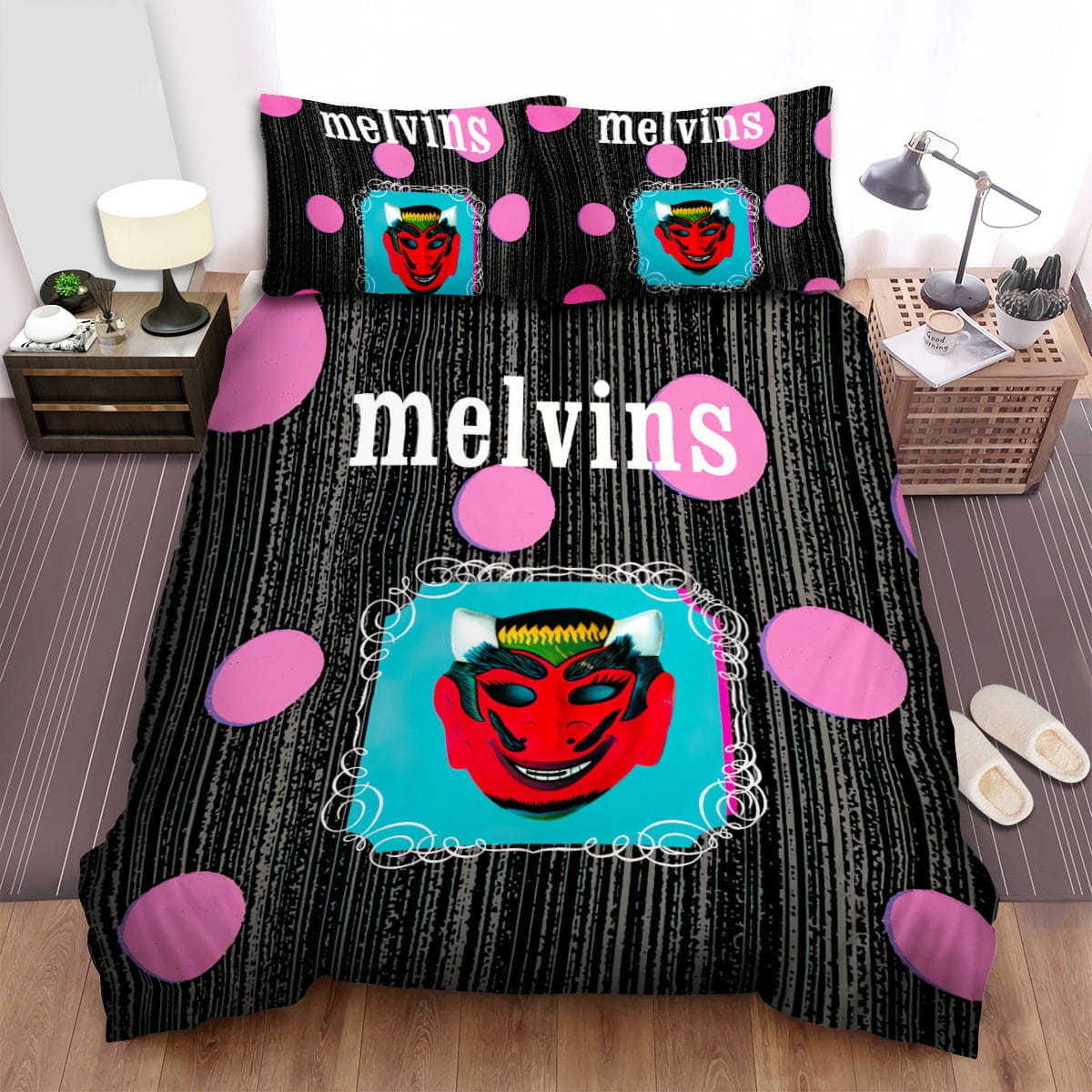 Melvins Mask Bedding Sets Duvet Cover, Flatsheet, Pillowcases For Every Bedroom