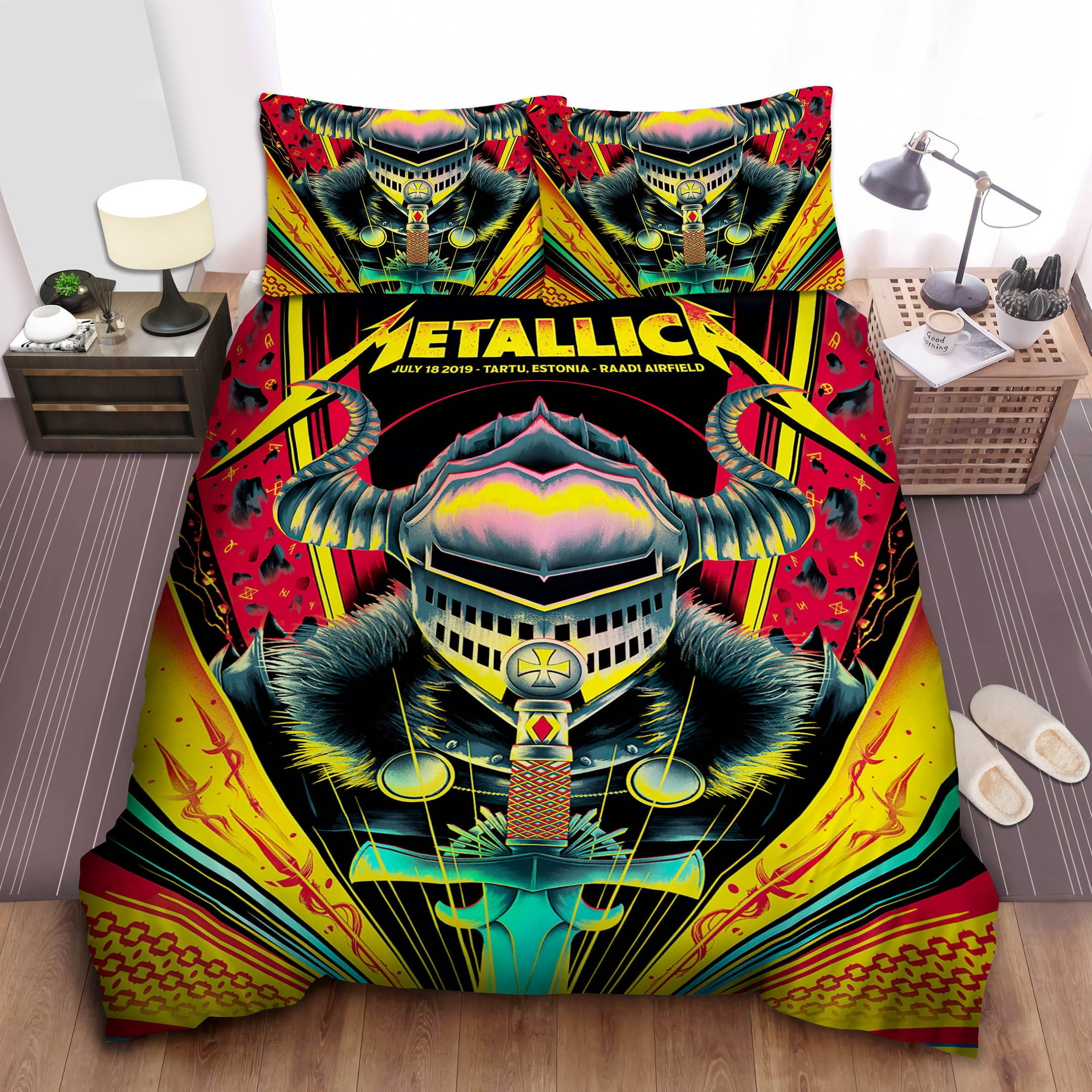Metallica In Tartu Bedding Set, Gift For Christmas, Birthday, Thanksgiving