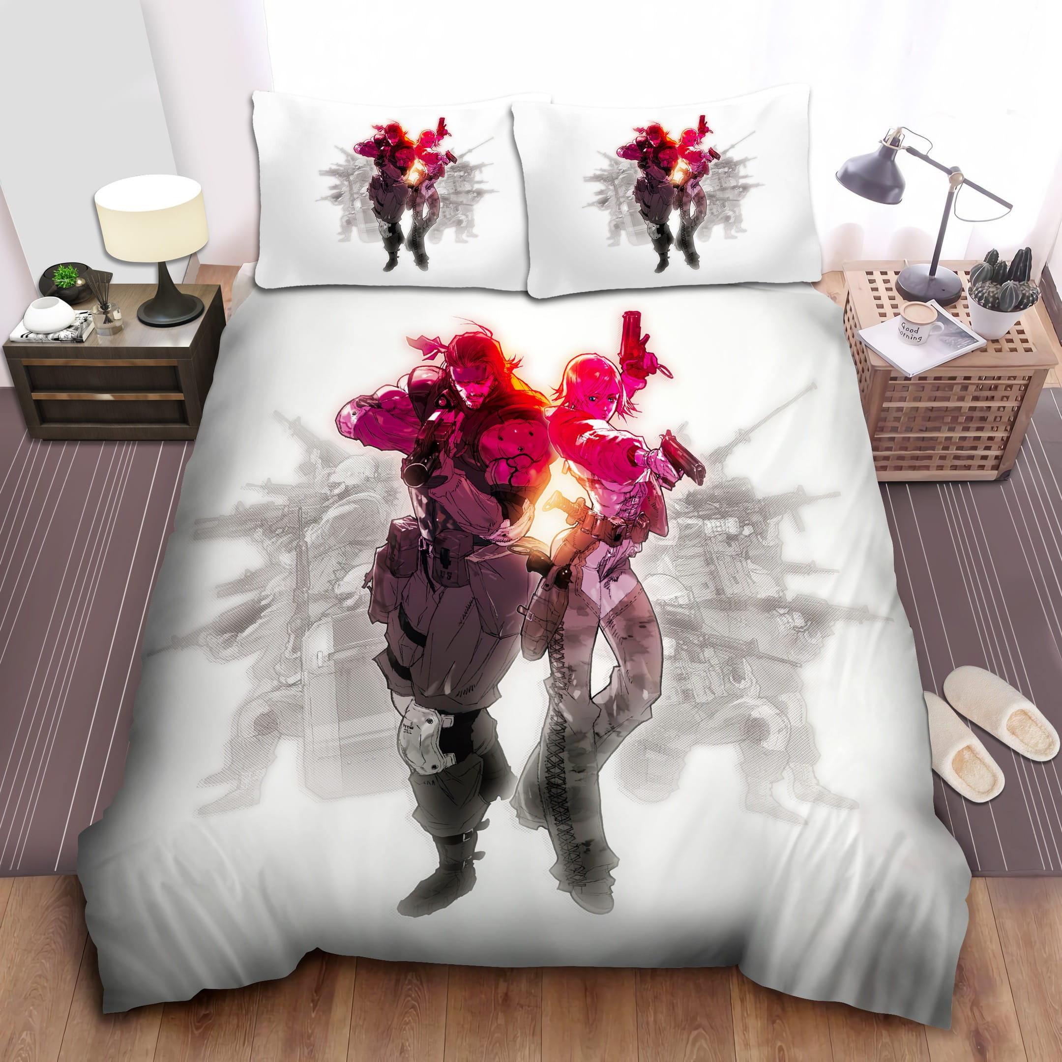 Metal Gear Acid Bedding Set, Gift For Christmas, Birthday, Thanksgiving