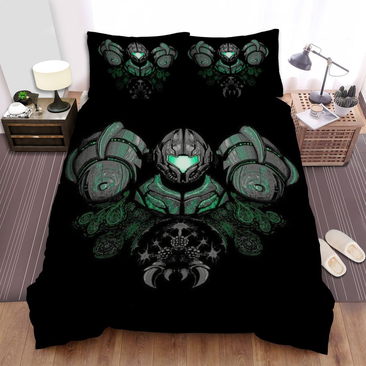 Metroid Bedding Sets, Flatsheet Gift For Christmas, Thanksgiving, Halloween