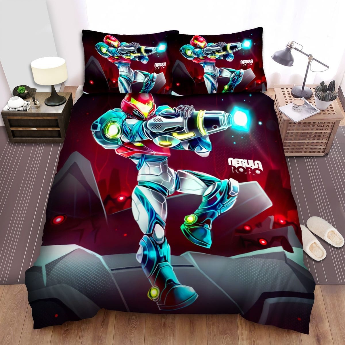 Metroid Samus Aran Bedding Sets, Flatsheet Gift For Wife, Husband, Besties