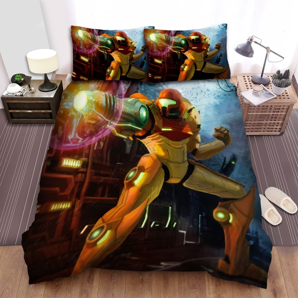 Metroid Bedding Sets Duvet Cover, Flatsheet, Pillowcase For Your Lover