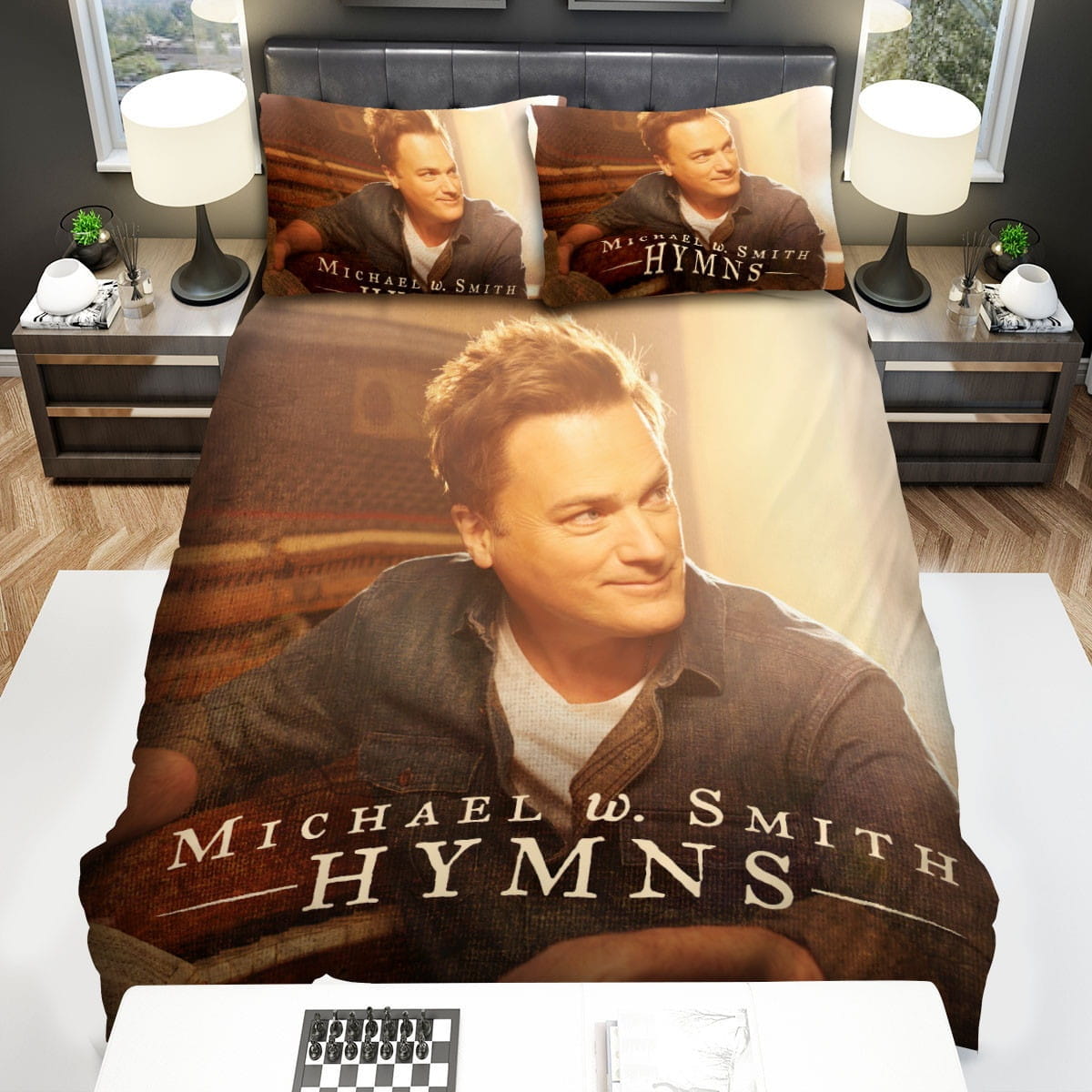 Michael W. Smith Hymns Bedding Sets, Flatsheet Gift For Christmas, Thanksgiving, Halloween
