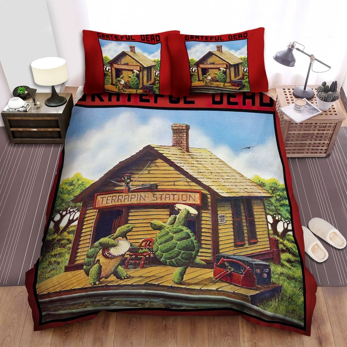 Mickey Hart House Bedding Sets, Flatsheet Gift For Christmas, Thanksgiving, Halloween