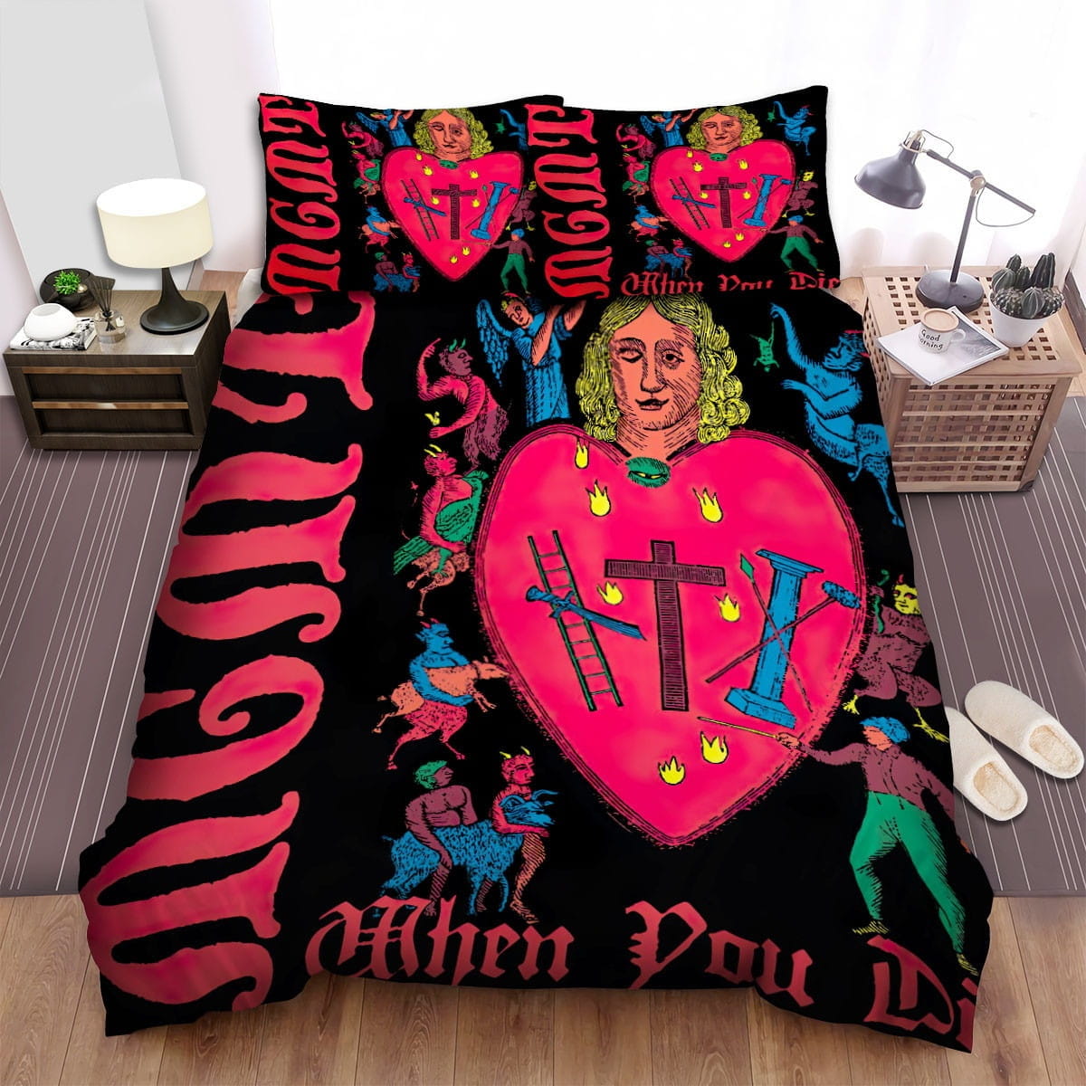 Mgmt When You Die Decorative Bedding Sets with Duvet Cover, Flatsheet, Pillowcases
