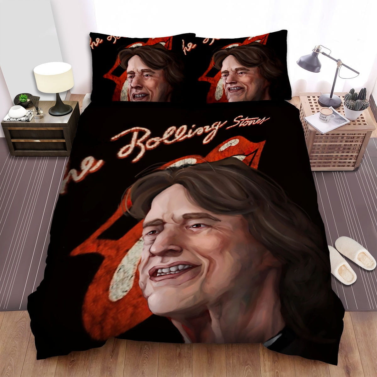Mick Jagger Bedding Sets Duvet Cover, Flatsheet, Pillowcases Perfect Gift For Fans
