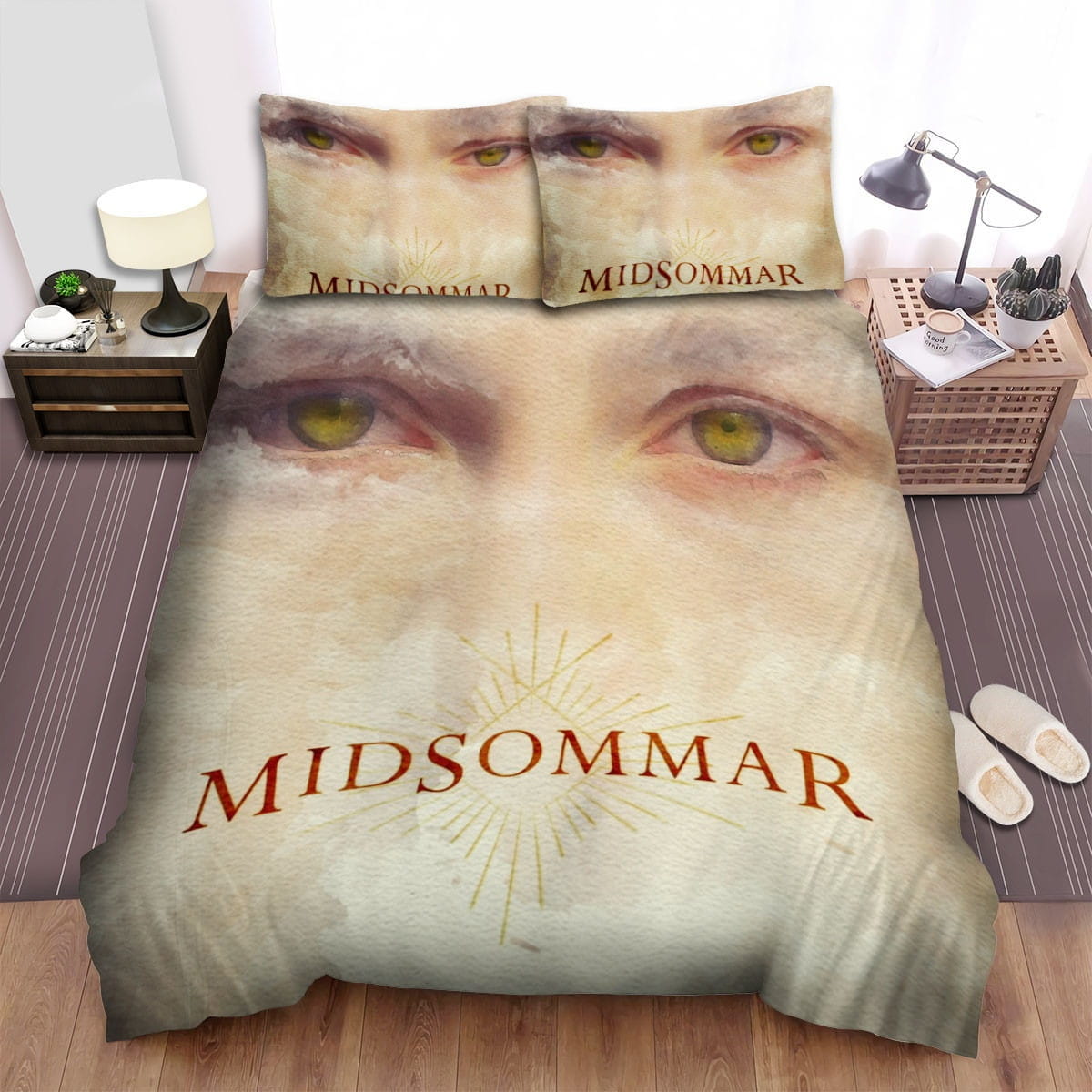 Midsommar Movie Eyes Photo Bedding Sets Duvet Cover, Flatsheet, Pillowcases Perfect Gift For Fans