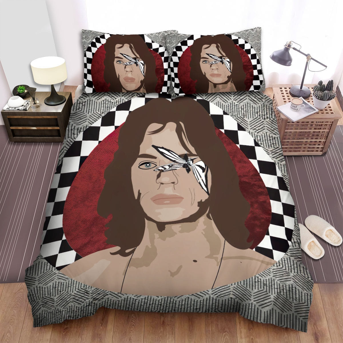 Mick Jagger Bedding Set, Gift For Christmas, Birthday, Thanksgiving